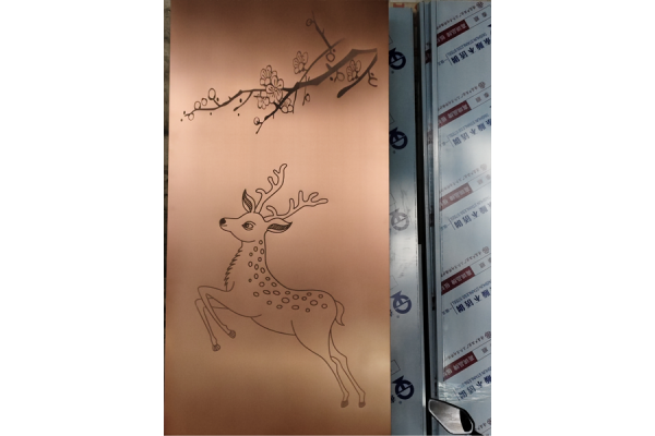 不锈钢屏风(艺术背景蚀刻)